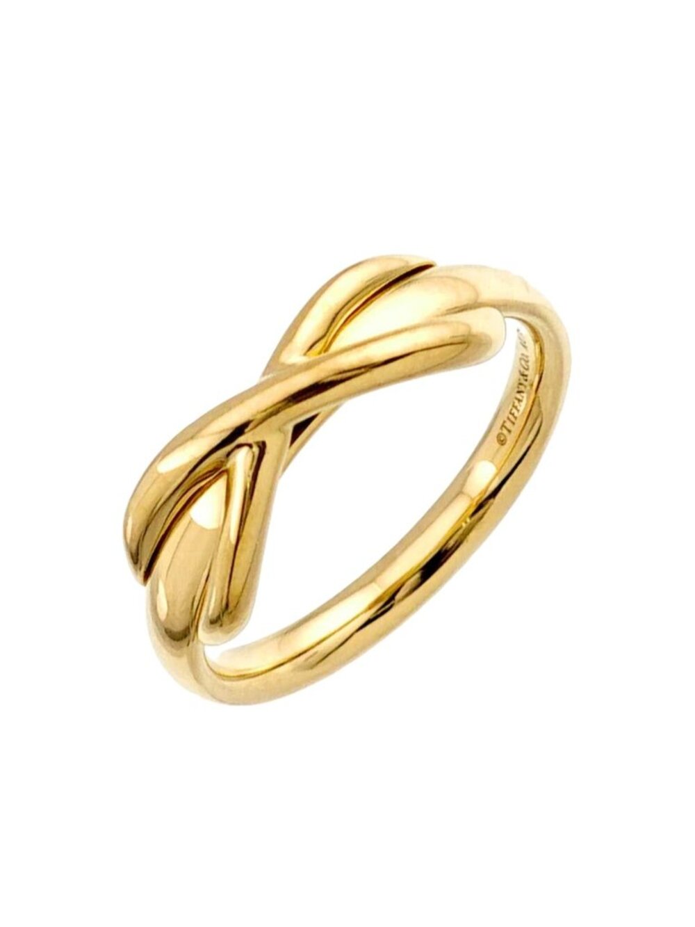 Tiffany & Co Infinity Ring 18k YG Yellow Gold 750
